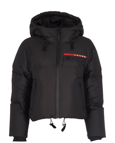 prada rossa jacket|Prada rossa puffer jacket.